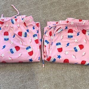 Pixielane Pink Kids Pajamas with Bombpop Print- size 8